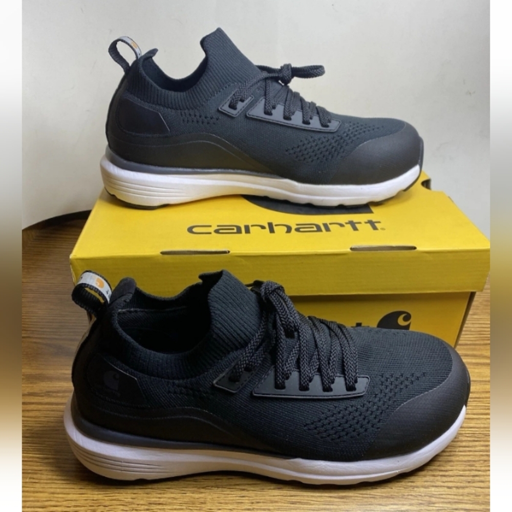 Carhartt Haslet SD Nano Toe Work Shoe FS2401-W Black Synthetic Womans Size 8 M